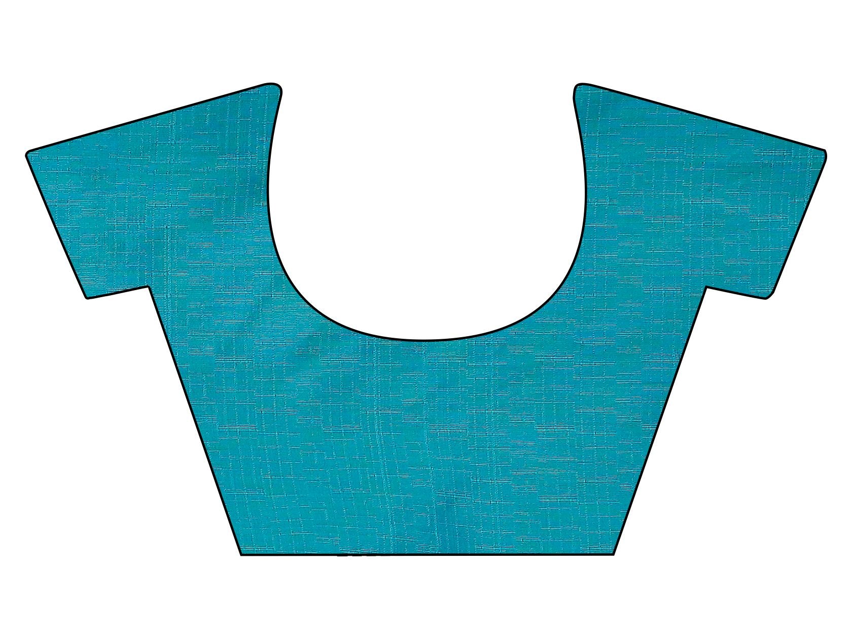 Two tone blue and gold colored woven saree with tassles on pallu